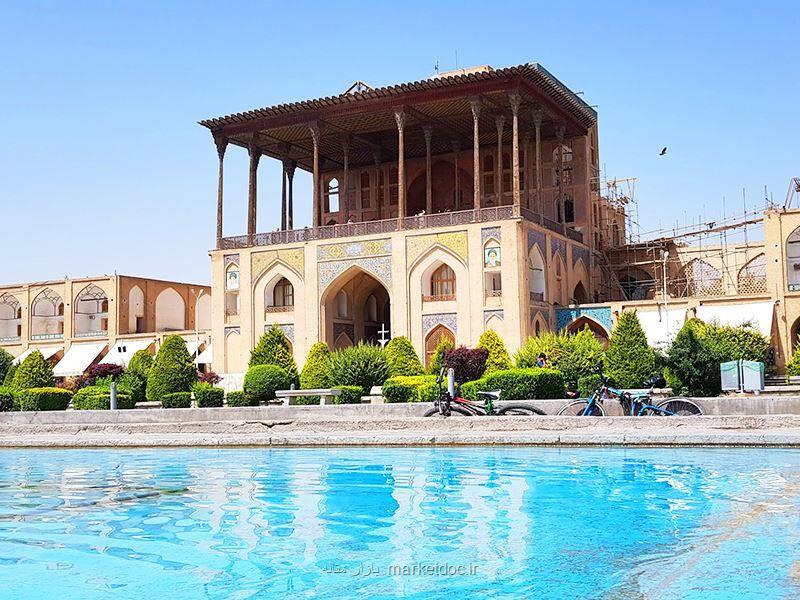 عمارت عالی قاپوی اصفهان آتش نگرفته است