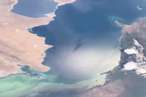 عظمت دریای خزر از نظر ایستگاه فضایی بین المللی