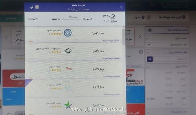 تسهیل در دسترسی به انواع پروازها با سامانه هوشمند پژوهشگران کشور